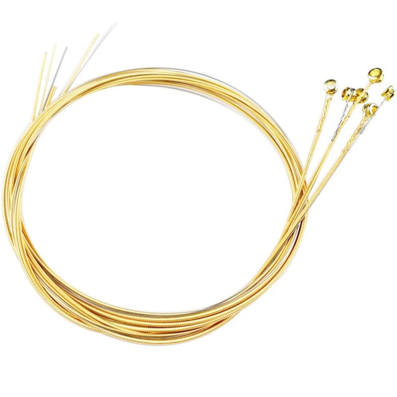 6PCS/Set Acoustic Guitar Strings Colorful Strings E-A for Acoustic Folk Classic Guitar Replacement Steel Acoustic Guitar Strings