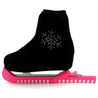 Ice Figure Skating Shoes Cover Patines Diamond Cover Roller Skate Shoe Protector Anti Scratch Flannelette Elastic For Adult Kids: Black M