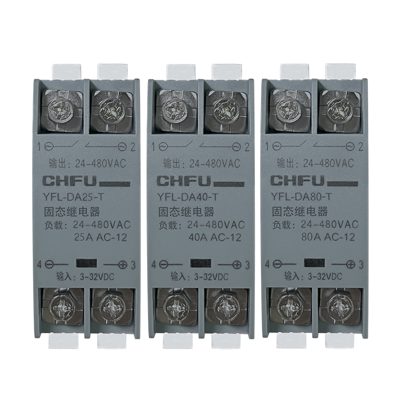 Solid State Relay 10A 25A 40A 60A 80A 100A 120A Din Rail Relay With Radiator SSR Single Phase AC-AC DC-DC