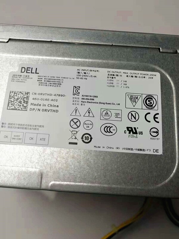 Power Supply 290W 8-Pin 4-Pin for Dell 3020/9020MT/L290EM-00/AC290AM/7020MT