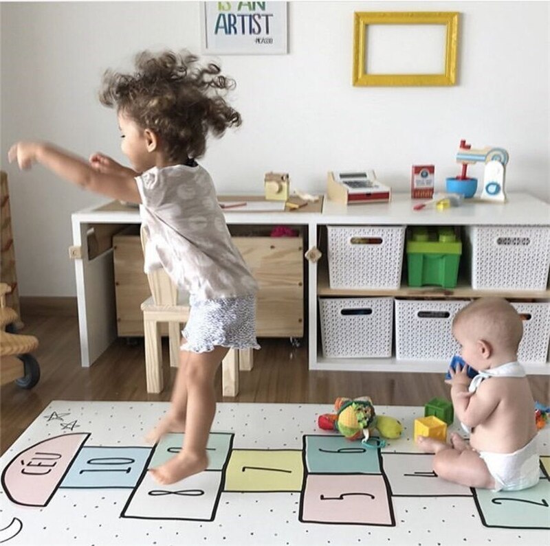 160cm * 80CM bébé lit rampant tapis épaississement Protection de l'environnement tapis inodore couverture étanche à l'humidité coussin incassable