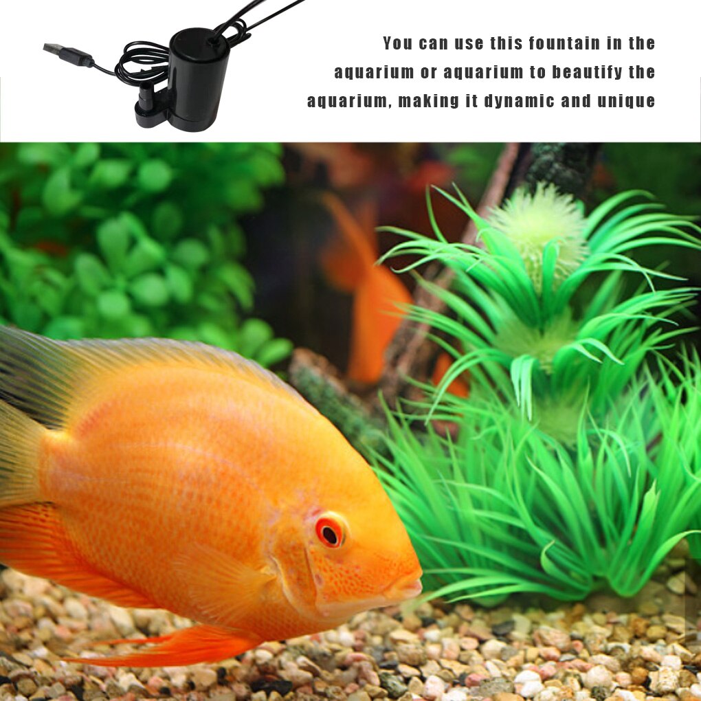 Aquarium Luftpumpe DC 5V USB Geräuscharm Bürstenlosen Motor Pump120L/H Mini Micro Tauch Wasserpumpe Fisch pet Zubehör Tank