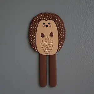 Animal Magnetic Hooks Multifunctional Removable Decorative Fridge Sticker Refrigerator Message Magnet Key Holder: hedgehog