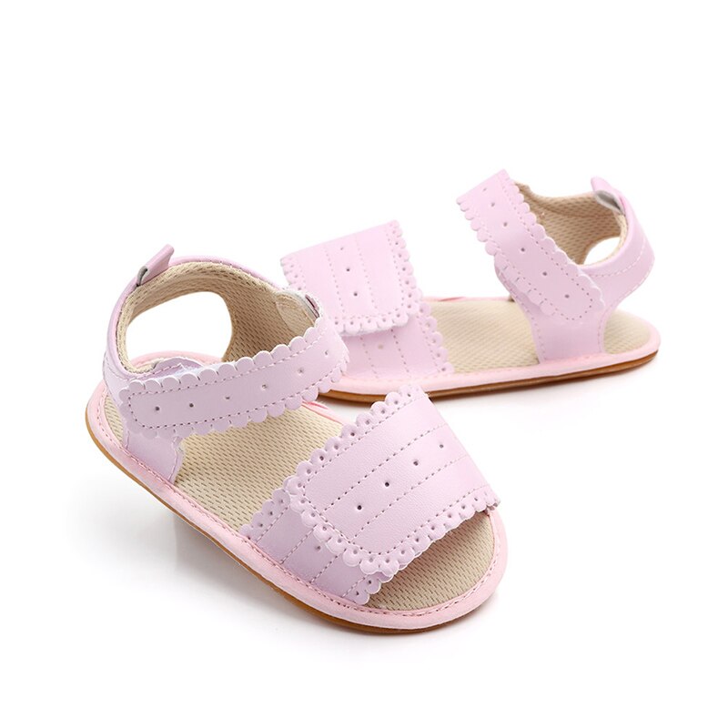Summer Baby Girl Sandal Soft Sole Shoes PU White Pink Sandals Toddler Infant Prewalkers Baby Princess Sandals22