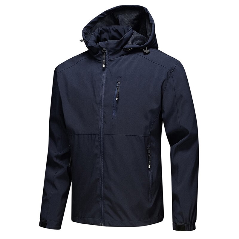 Men Sport Zip Jackets Coat Casual Tops Softshell Outwear Waterproof for Outdoor WHShopping
