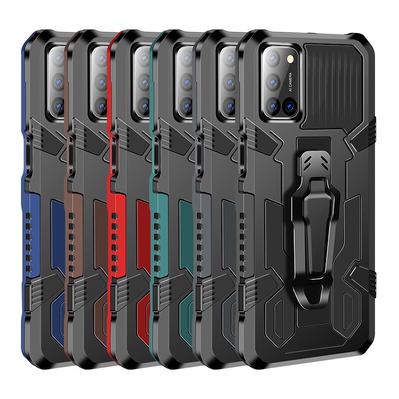 Armor Case Voor Oppo Realme C21 Case 6.5 ''Shockproof Riemclip Holster Cover Voor Realmi C21 6.5'' C 21 Telefoon Case RealmeC21