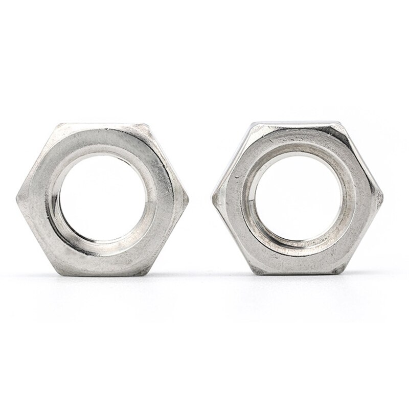 288Stck verhexen Hexagon Muttern Dünne Muttern Sortiment Bausatz M3 M4 M5 M6 M8 M10 M12 M14 Edelstahl metrisch verhexen Muttern einstellen