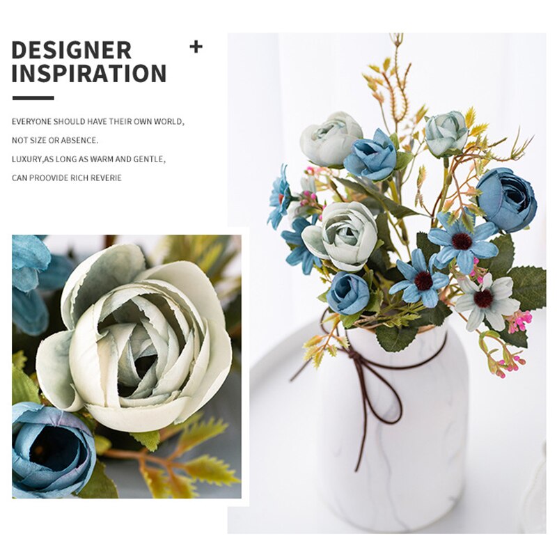 Kunstmatige Bloemen Boeket Zijde Pioen Rose Bruiloft Decoratie Bloem Zijde Bloemen Home Decoratie Accessoires