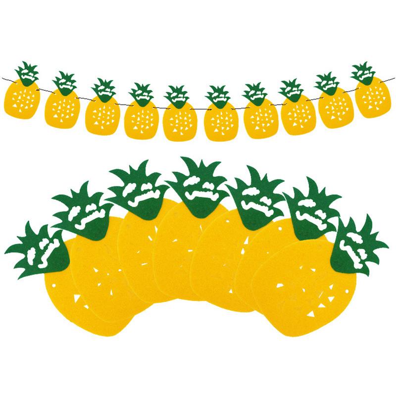 Foto rekvisita bunting banderoller ananas blad flagga baby shower bröllop födelsedag sommar hawaiian tropisk fest dekoration evenemang leveranser