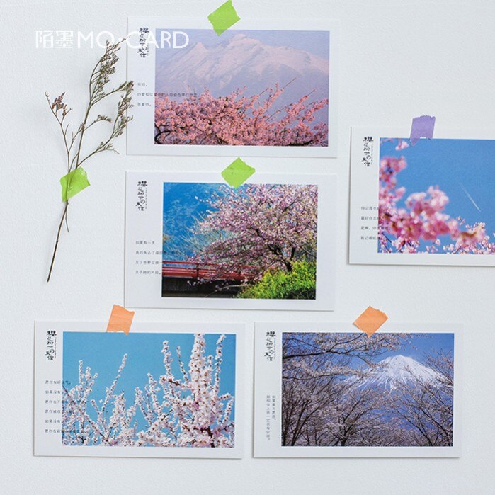Lot de 30 cartes postales / cartes de vœux / cartes de vœux / noël et année avec une lettre du cerisier