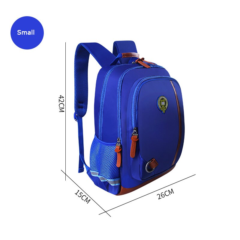 Girls Boys Cartoon Kids satchel backpacks schoolbags Primary school Backpack Waterproof Backpack Children School Bags sac enfant: small sky blue