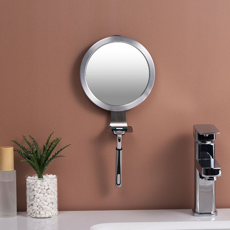 1pc krachtige badkamerspiegels met zuignap, anti-condens make-upspiegel, scheerspiegel voor mannen met scheerapparaathouder