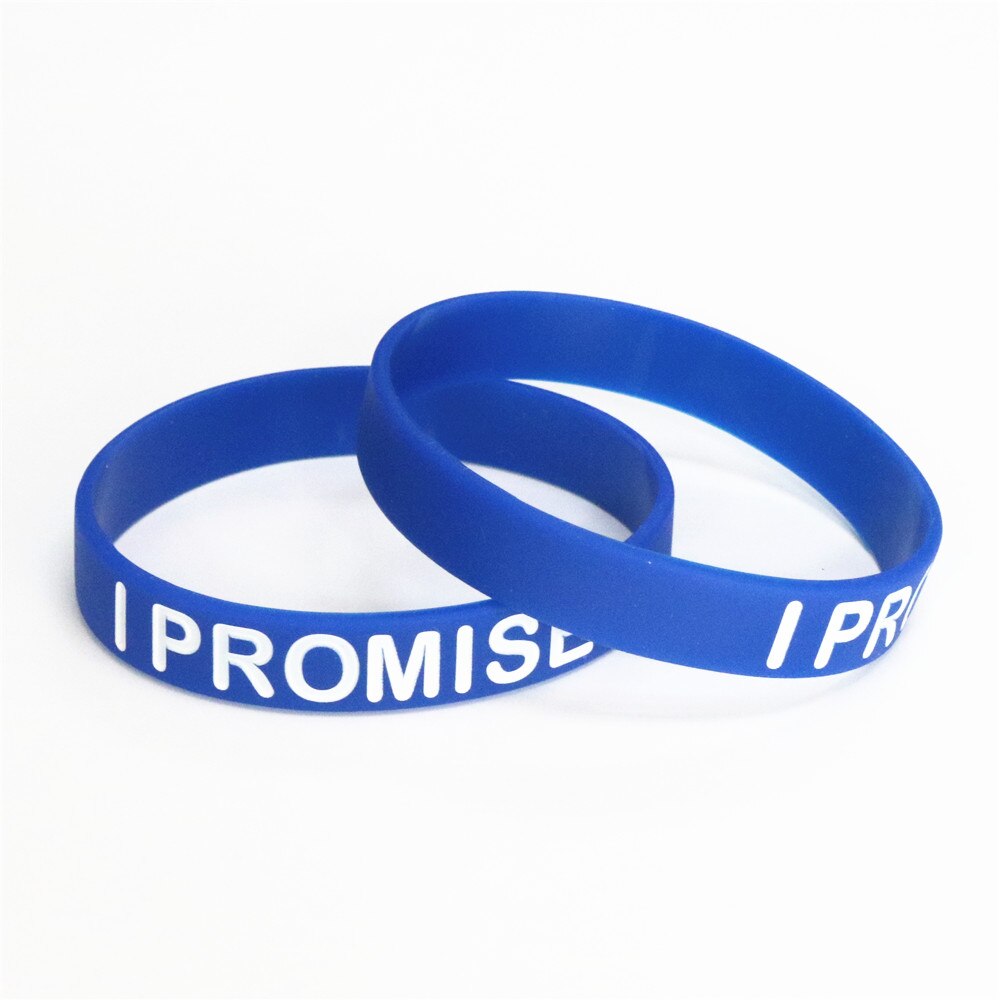 4P I Promise bracelet Basketball Sports Wristband Silicone Gym Fitness Power Bands Energy Bracelets For Man Women jewelry SH053: Blue