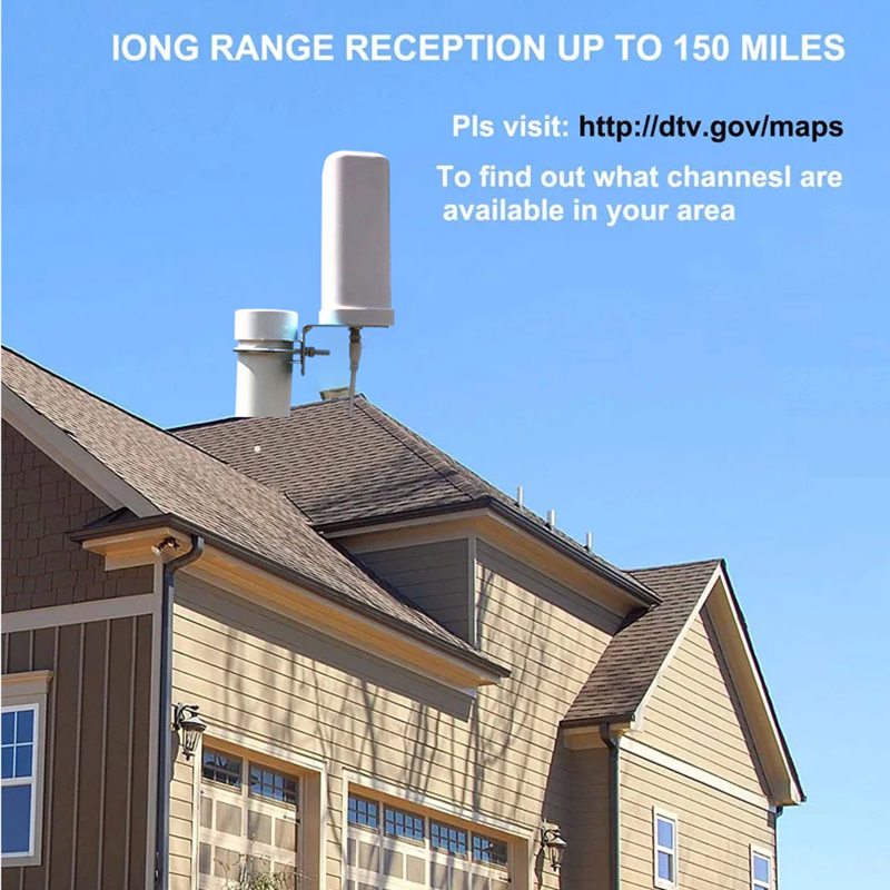 Outdoor Indoor Strong Signal TV Digital Uhf Vhf Amplified Antenna Dvtb2 Hdtv TNT Powerful 4k 1000 Channel Free