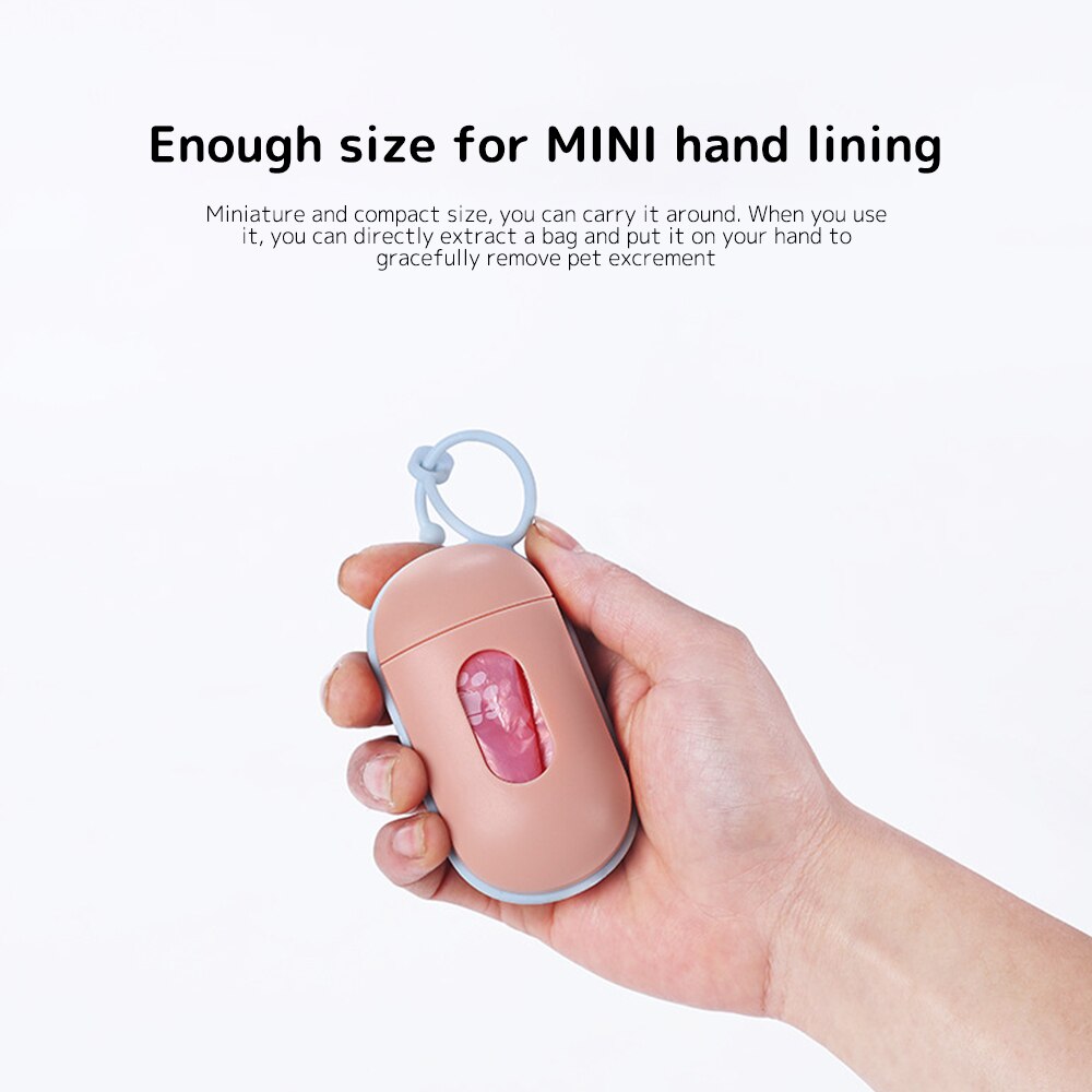 Bolsa de basura para recoger excrementos de perro, Set de bolsas para recoger basura, bolsa portátil para recoger excrementos, suministros para mascotas