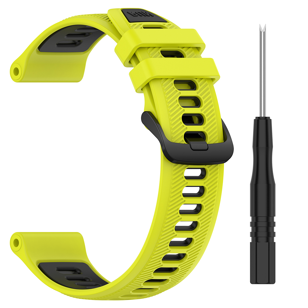 Correa deportiva de silicona para Garmin Forerunner 965, pulsera para Forerunner 955 Solar 945 LTE 935 745, accesorios de correa de reloj: Verde