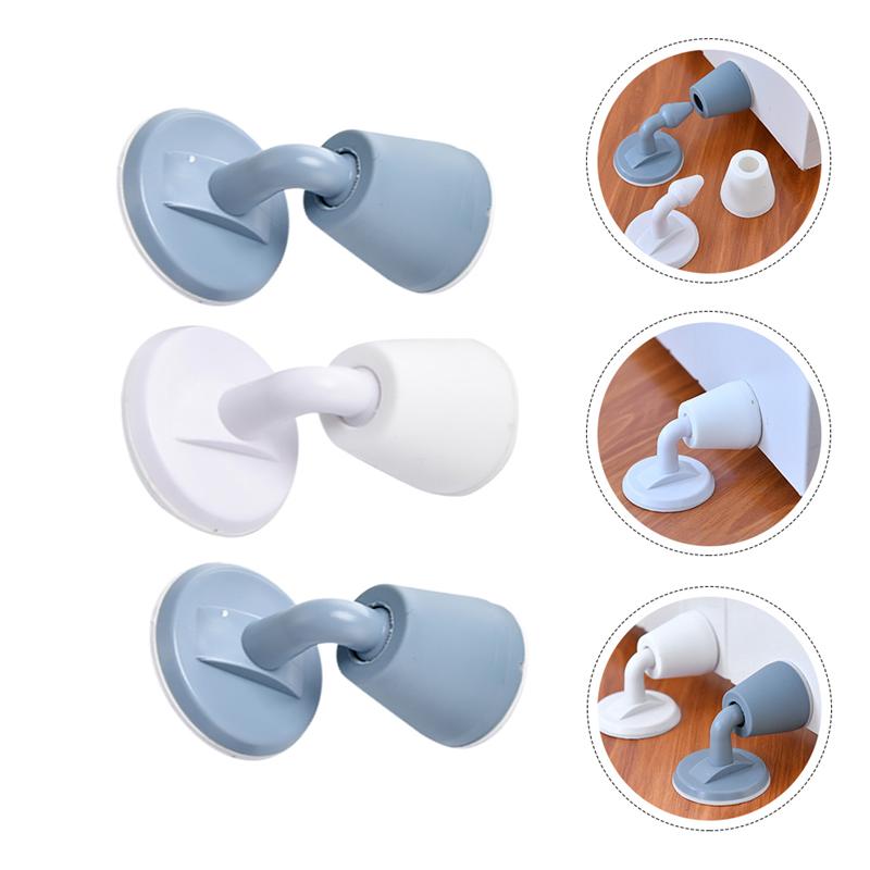 3 stuks deurknop muurdemper crash pad deurkruk slot siliconen deurknop kussen deurstoppers niet-ponsende stille deurstoppers