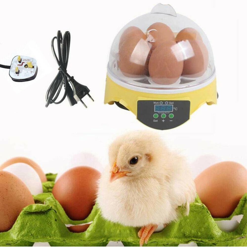 7 Egg Hatchers Farm Hatchery Incubator Brooder Machine Automatic Chicken Egg Incubator Bird Quail Brooder Temp Humidity Control