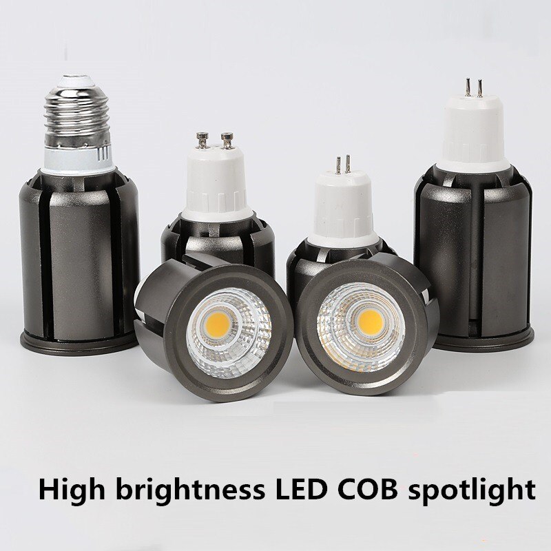 Foco LED COB ultrabrillante, 9W, 12W, 15W, 20W, 25W, E14, E27, GU5.3, GU10, CA de 220V, foco blanco frío y cálido