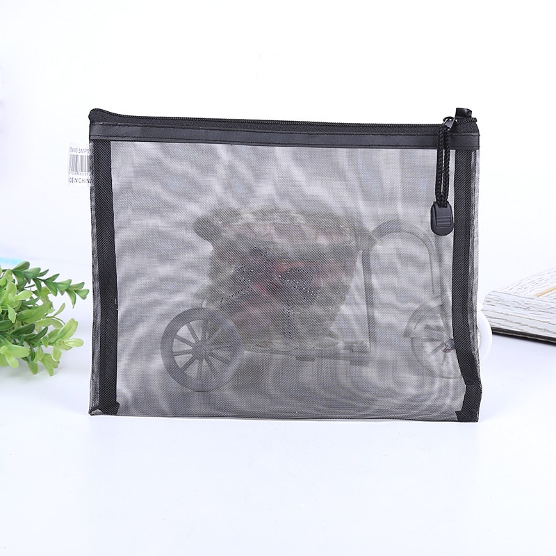 eTya Travel Cosmetic Bag Zipper Transparent Net Toiletry Kits Storage Pouch Female Gir Beauty Makeup Pouch Case