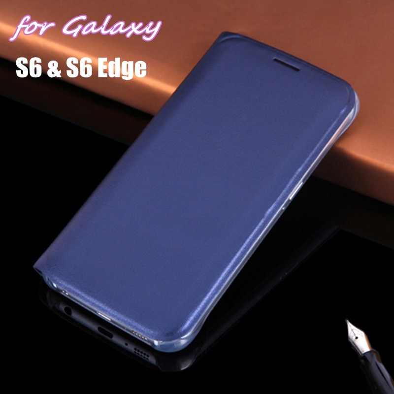 Slim Wallet Holster Original Leather Case Flip Cover Card Holder Sleeve Bag For Samsung Galaxy S6 G920 / S6 Edge G925 5.1inch