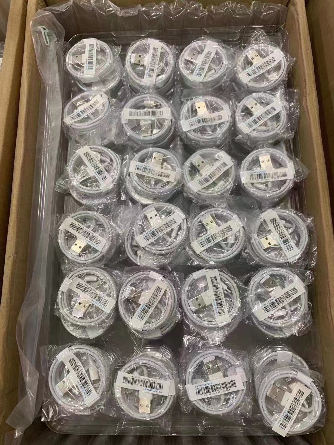 10 stück/lot 1m aaaaaa + e75 chip 3.0mm usb daten- und ladekabel für iphone xs  x 7 6s plus und ios 13. x.x mit originalverpackung