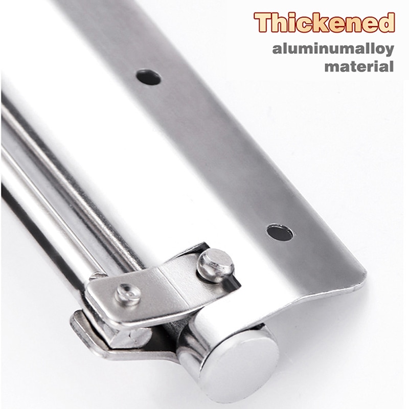 Automatic Spring Buffer Surface Mounted Adjustable Door Closer Aluminum Alloy Door Closing Device for Home and Commercial