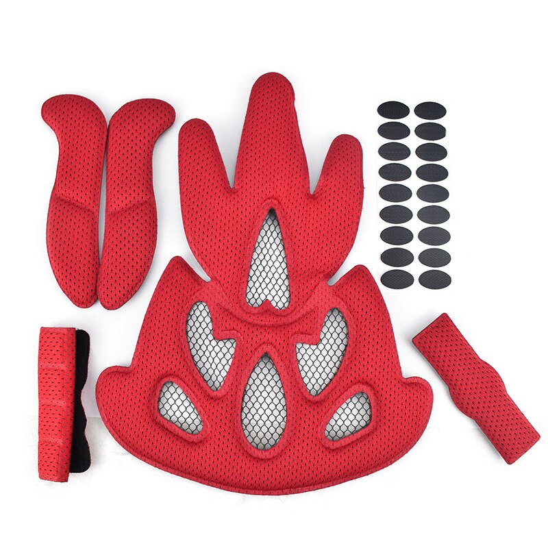 1set Cycling Helmet Pads Sealed Sponge Bicycle Electric Motorcycle Riding Helmet Velcro Lining Sponge Inner Pads Protection Pad: 8