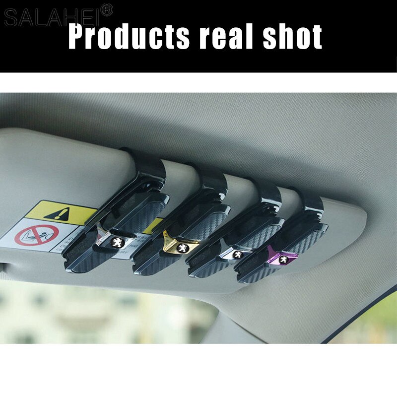 Automatique Lunettes de soleil Clip De Fixation Pour Peugeot 207 301 307 407 507 508 408 308 206 406 1008 5008 3008 Pare-Soleil de voiture Portable