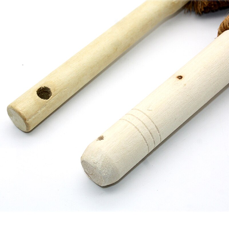 Natuurlijke kokosnoot bruin non-stick olie lange handvat pot borstel Schotel wassen olie reinigingsborstel Kan hangen soort borstel keuken Gereedschap