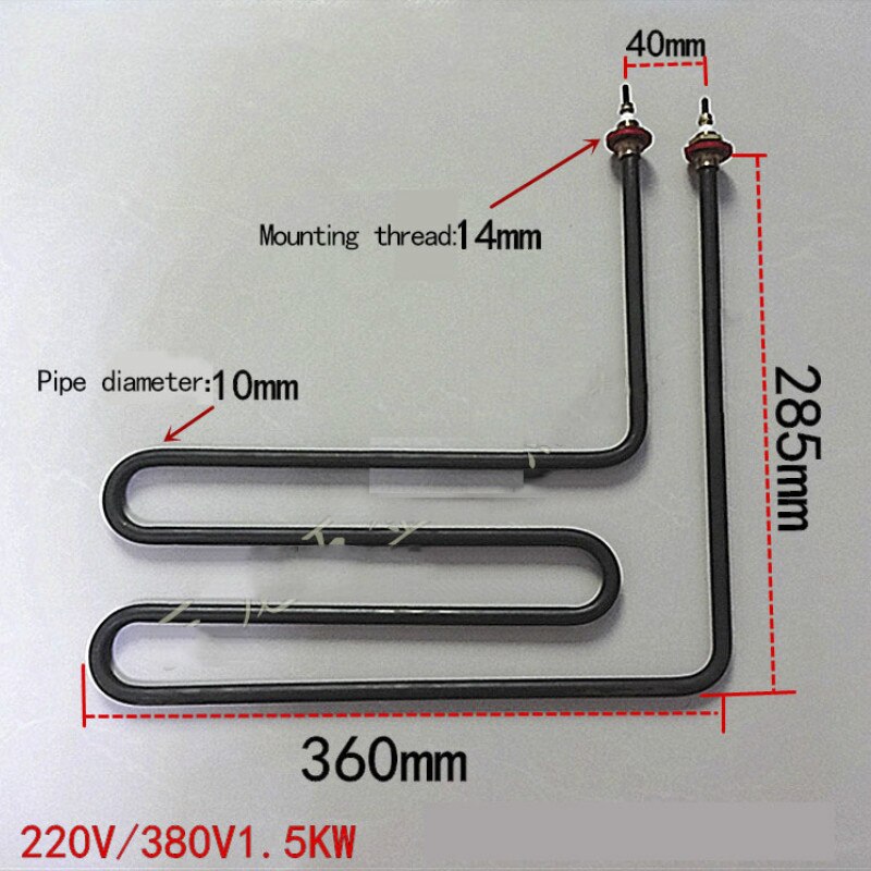 Éléments chauffants en ligne pour Sauna, en acier inoxydable, tube chauffant électrique, insertion Oblique