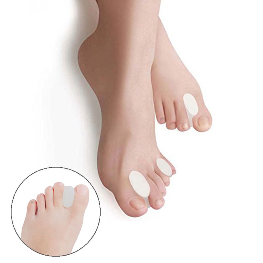 1Pair Gel Toe Separator Foot Care Tool Silicone Big Toe Bunion Straightener Valgus Hallux Bunion Protector Corrector Alignment