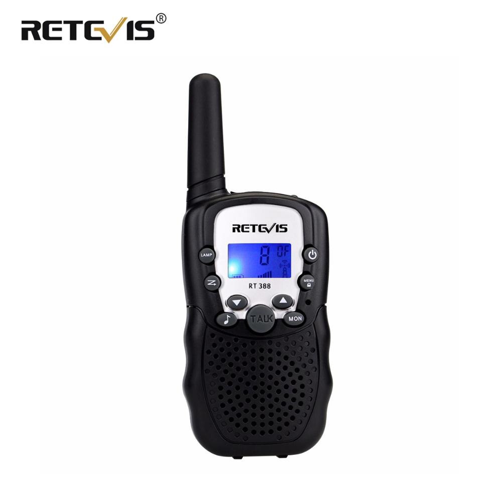 1 pc Retevis RT388 Mini Walkie Talkie Kids Radio 0.5W 8/22CH VOX Flashlight Handy Transceiver Children Toy Radio J7027