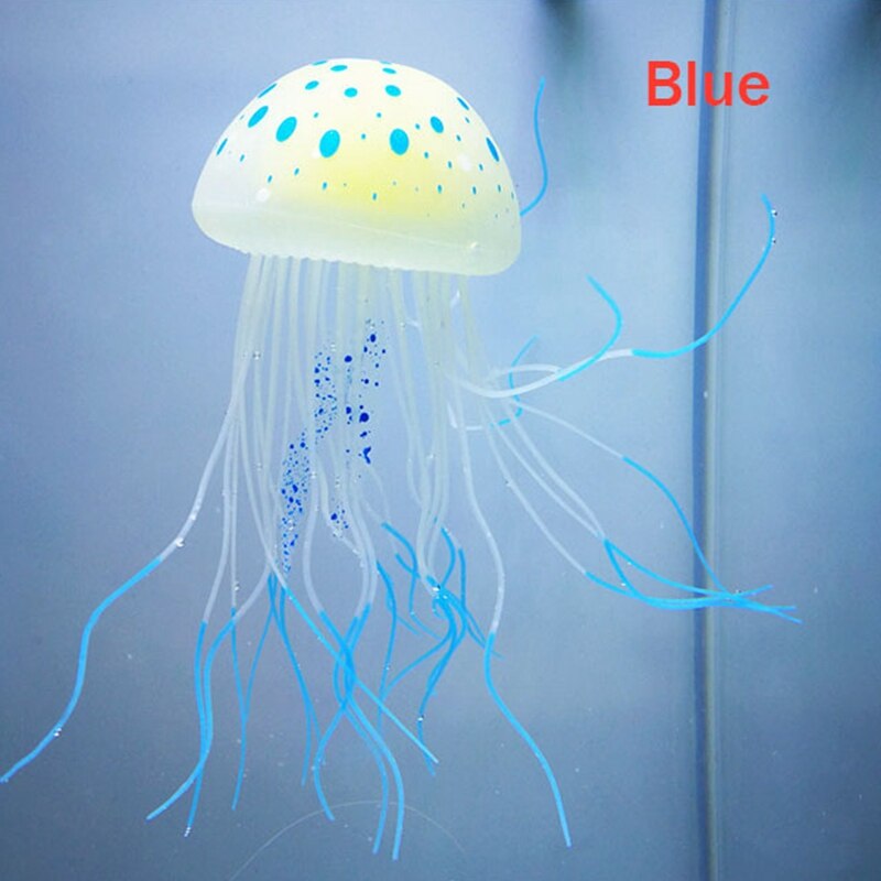 Aquarium Decorations Large Luminous Simulation Silicone Jellyfish Aquarium Marine Landscaping Decoration Crafts
