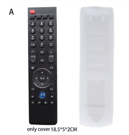 Clear Dust Protect Protective Storage Bag Portable Silicone Air Condition Control Case TV Remote Control Cover: A