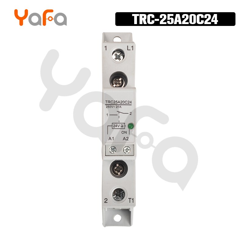 TRC-25A20C24 hoch Energie Lärm-schiene Relais 24VDC/AC 20mA Eingang 250VAC 20A Ausgang Sanft, Beginnend Elektromagnetische Kontaktieren Relais Modul