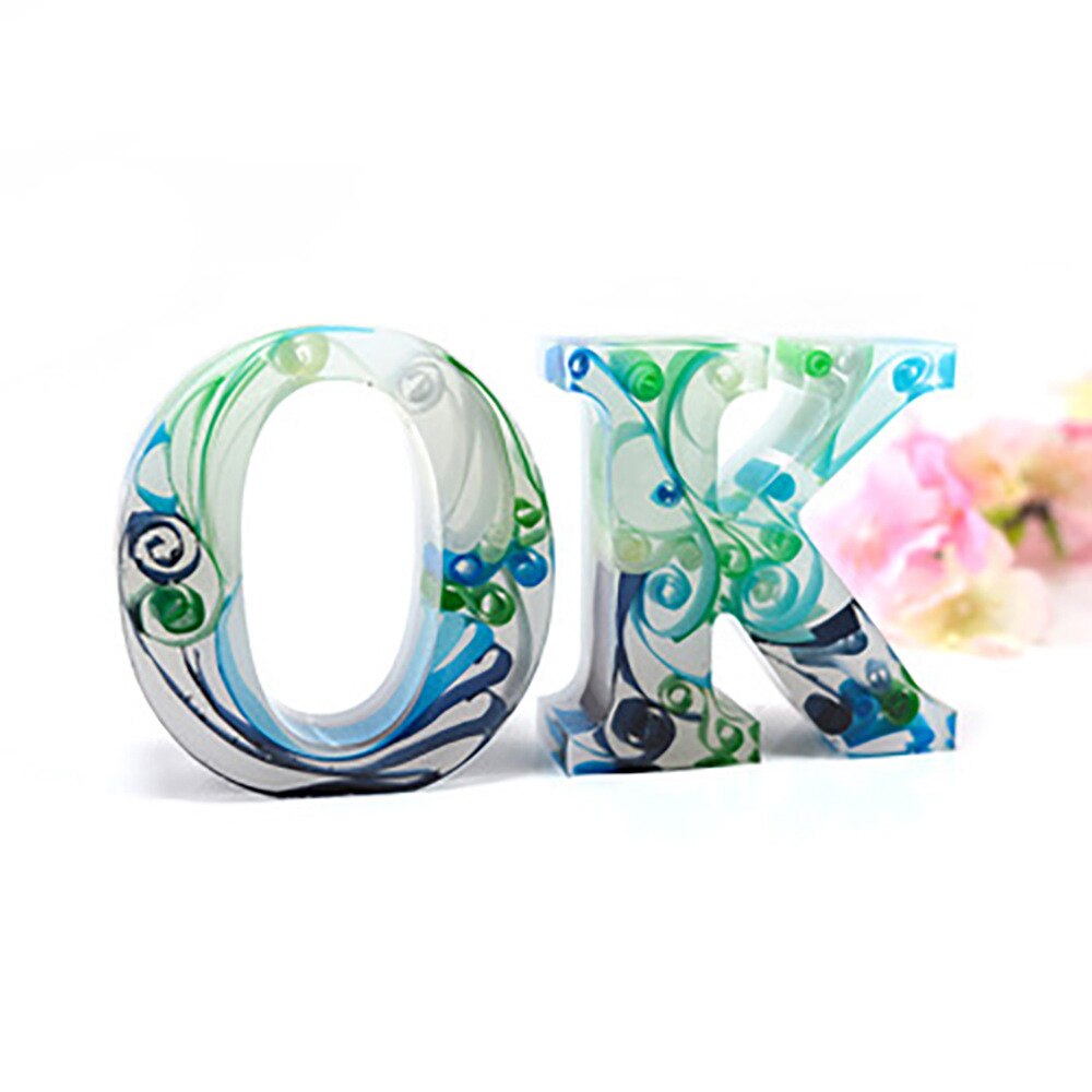 26 alfabeto grande letra inglês diy molde artesanal resina sinal palavra molde alfabeto silicone moldes de fundição resina projeto