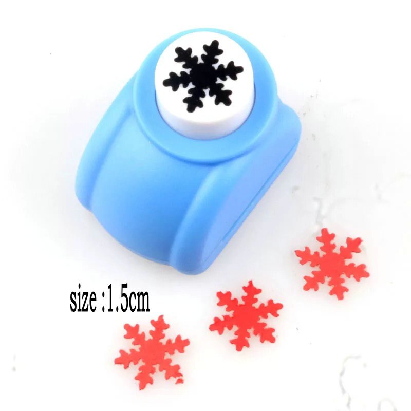 1.5cm-7.2cm snowflake shape craft punch paper punches scrapbooking puncher DIY handmade paper cutter foam punch EVA punch flower: 1.5cmA