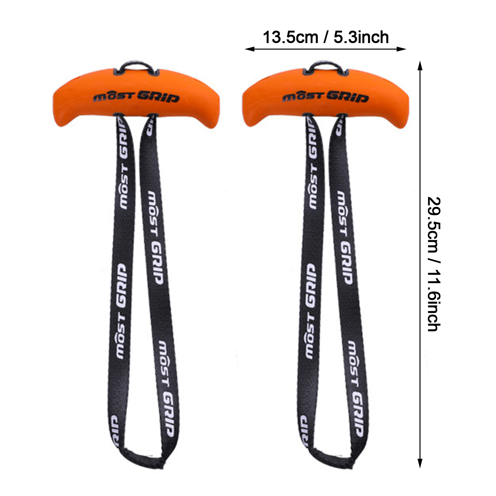 1 Paar Klimmzuggriffe Griffe Fitness Strap Grip Strength Sling Trainer Kabel Maschinengriffe: Orange
