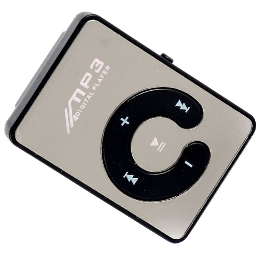 Mini reproductor de MP3 USB, Clip de espejo, deportivo, compatible con tarjeta Micro SD TF de 8GB, reproductor de medios de música Digital portátil
