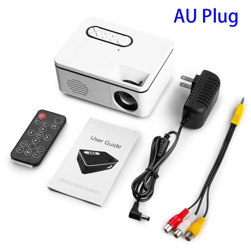 Ue/AU/royaume-uni/états-unis S361 Mini projecteur domestique 1080P HDMI USB TF Home cinéma proiettore par smartphone cellulare: AU WHITE