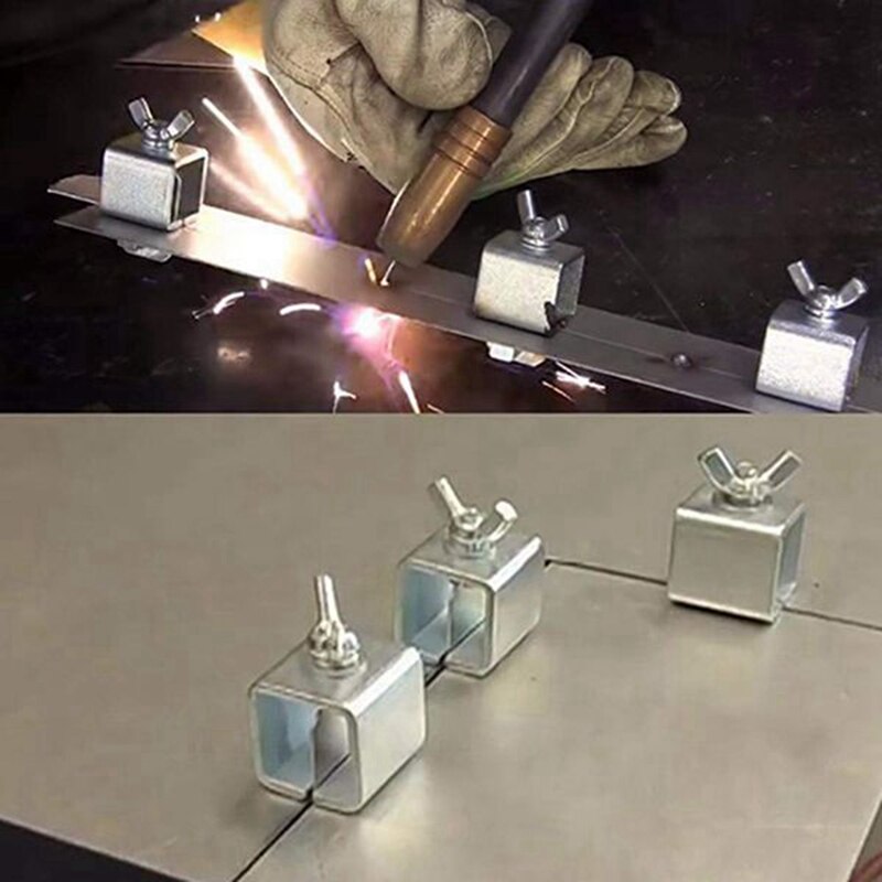 8 stück Hintern Schweißen Schellen, Kleinen Schweiß Schellen, Schweißen Schmetterling Schellen, automatische Körper Tafel Schellen für Rand-Zu-Rand Schweißen