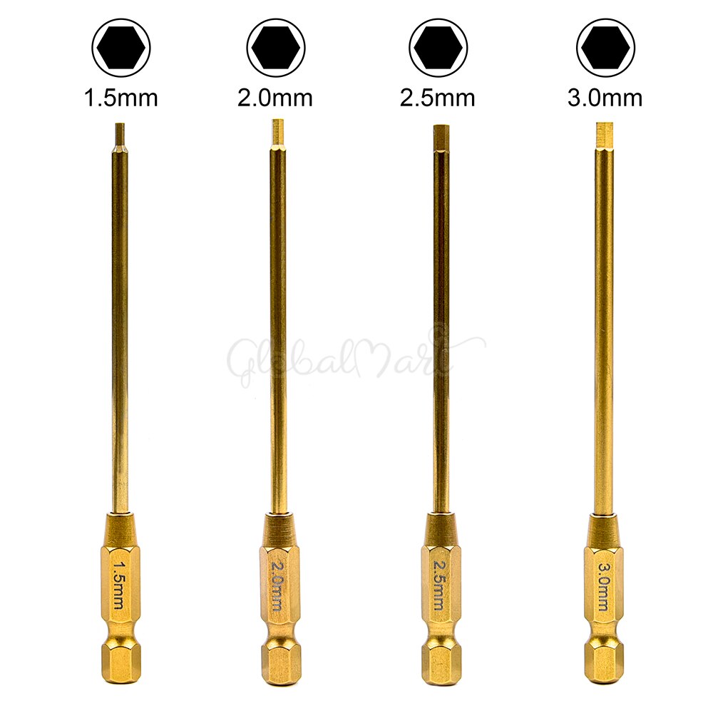 Metal Hexagonal Wrenches Screw drivers Tools Kit 1.5mm 2.0mm 2.5mm 3.0mm 1.5/2.0/2.5/3.0mm for RC Models Multirotor: Choice 2