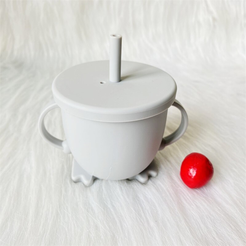 1Pcs Silicone Cartoon Children's Snack Cups -Proof Portable Shape Silicone Cups Safety Environmental: 10
