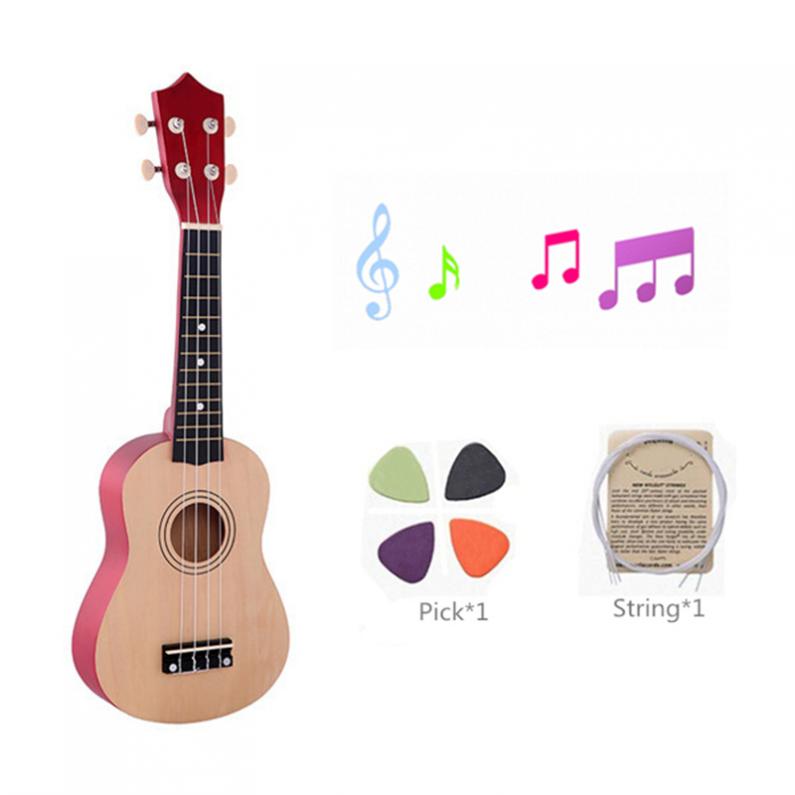 21 zoll Ukulele freundlicher Anfänger 4 Saiten Uke Hawaii Gitarre Bass Saiten Musical Instrument einstellen Bausätze + Tuner + Schnur + gurt + Tasche