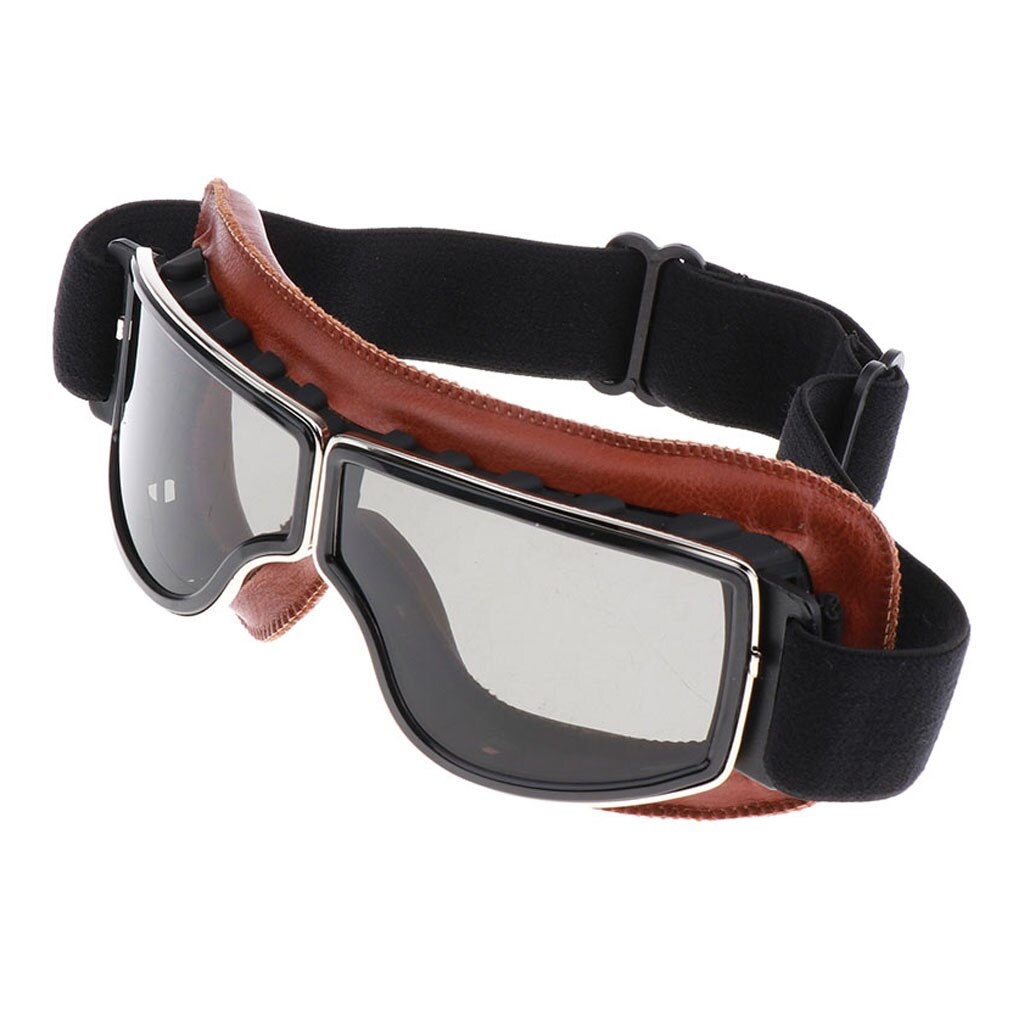 Helmet Goggles AntiUV windproof Glasses Eyewear Motorcycle Motorbike Black