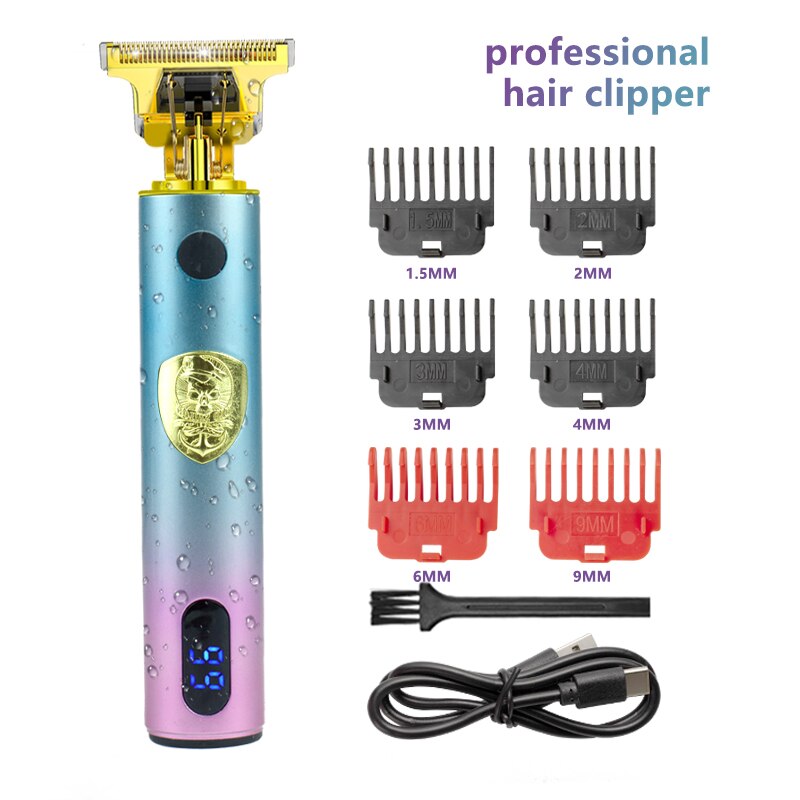 Tondeuse à cheveux électrique pour hommes, Rechargeable par USB, rasoir pour barbier: HAIDAO