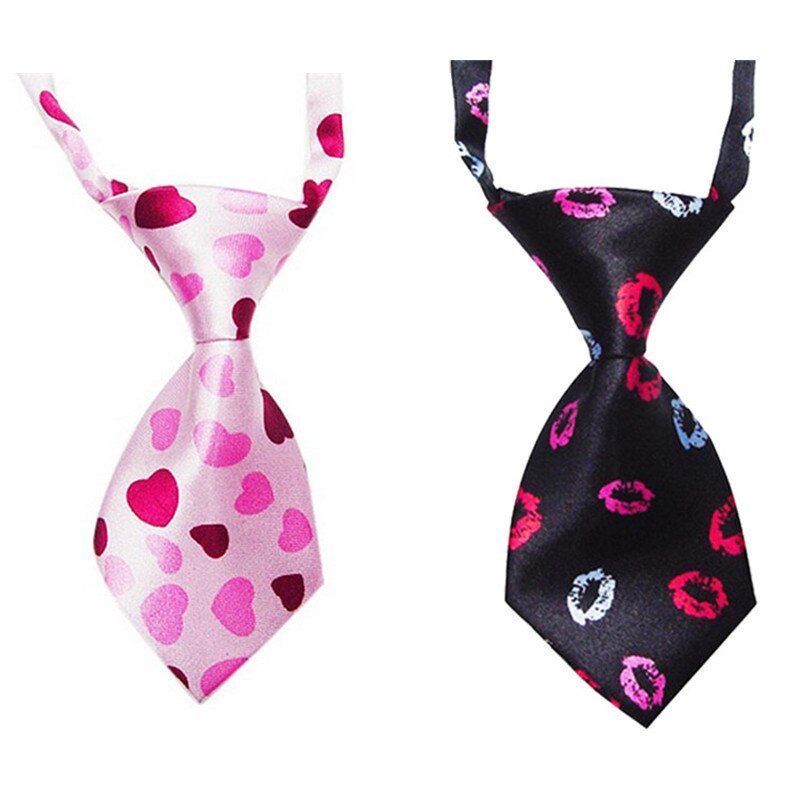 50 Stk/partij Valentijnsdag Hond Banden Hartvorm Hond Stropdassen Wedding Party Hond Strikjes Hond Accessoires: Small Ties