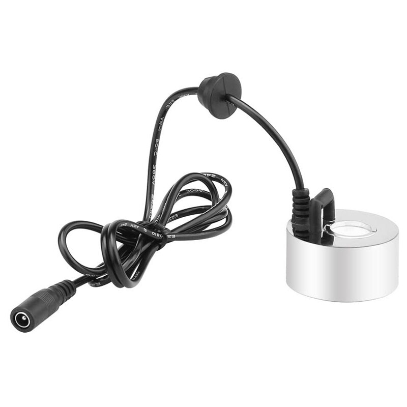 Beufee Brumisateur Ultrasons Aluminium – Humidificateur Fontaine Terrarium Aquarium, Effet Brume Magique DC 12V