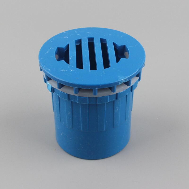 PVC ID 50Mm Fish Connector Tank Drainage Equipment Aquarium Bulkhead Fitting Connector Seafood Pool Drain Fittings: Blue